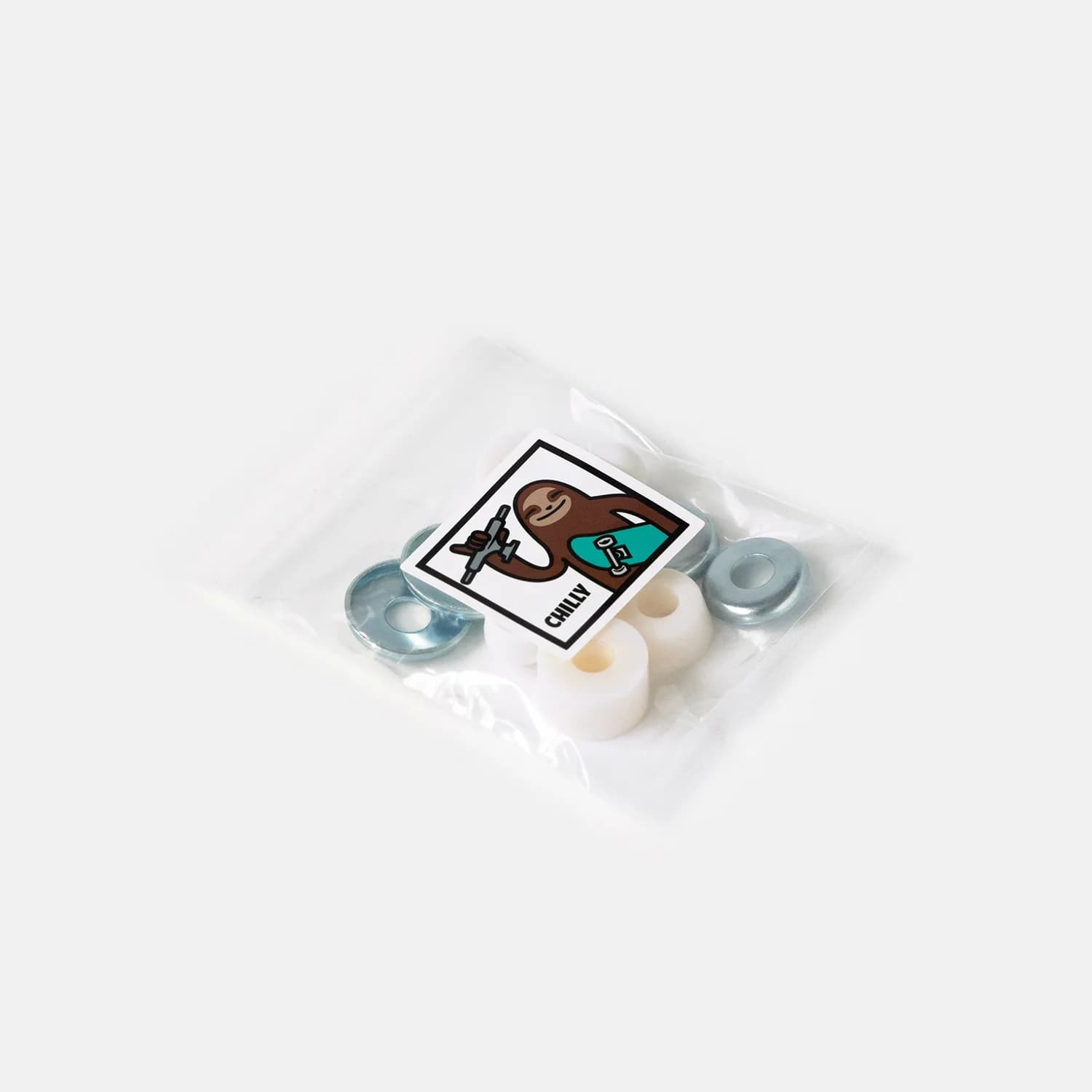 Амортизаторы Chilly (бушинги+шайбы+пивот кап) 95А Белый