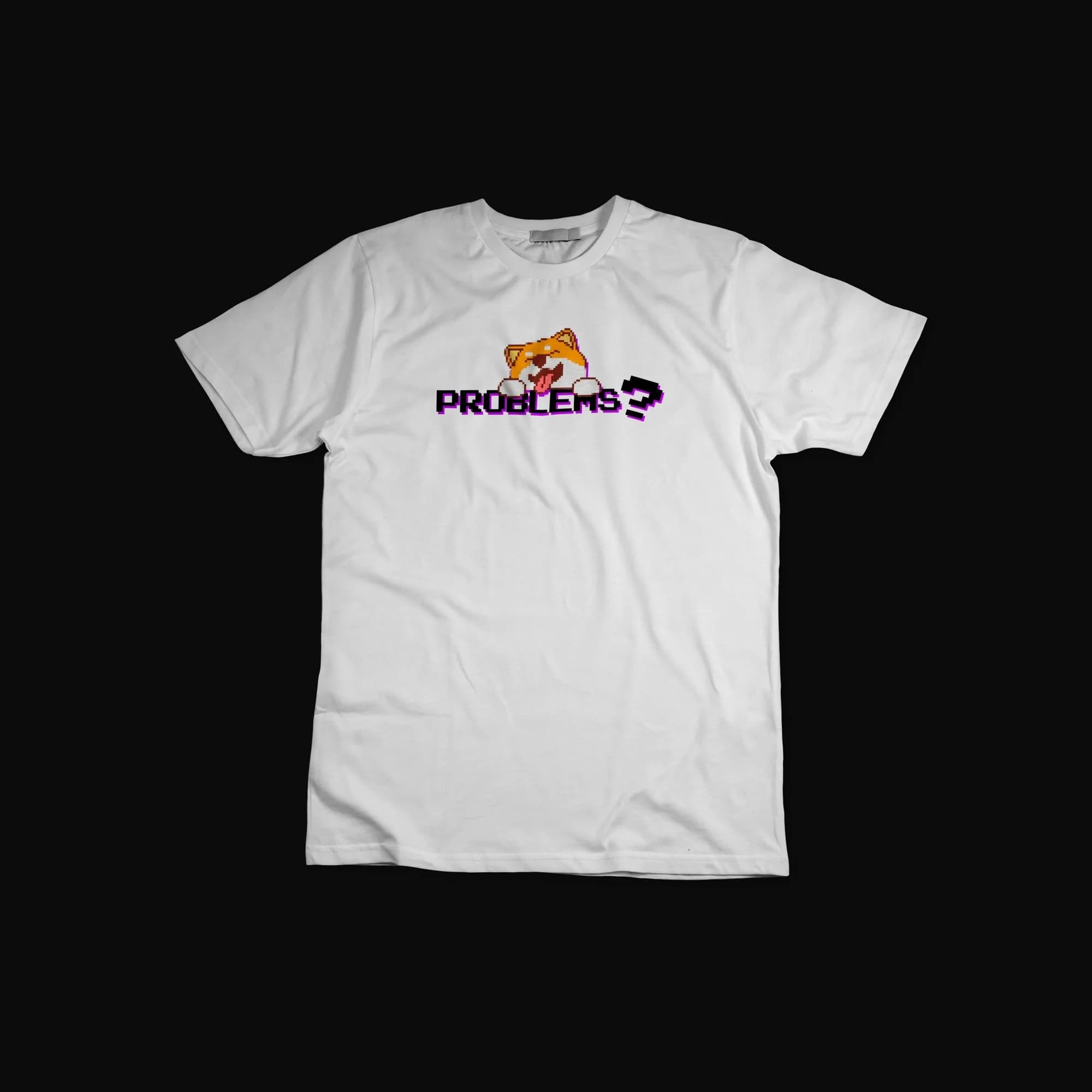 Футболка PROBLEMS DOG white L