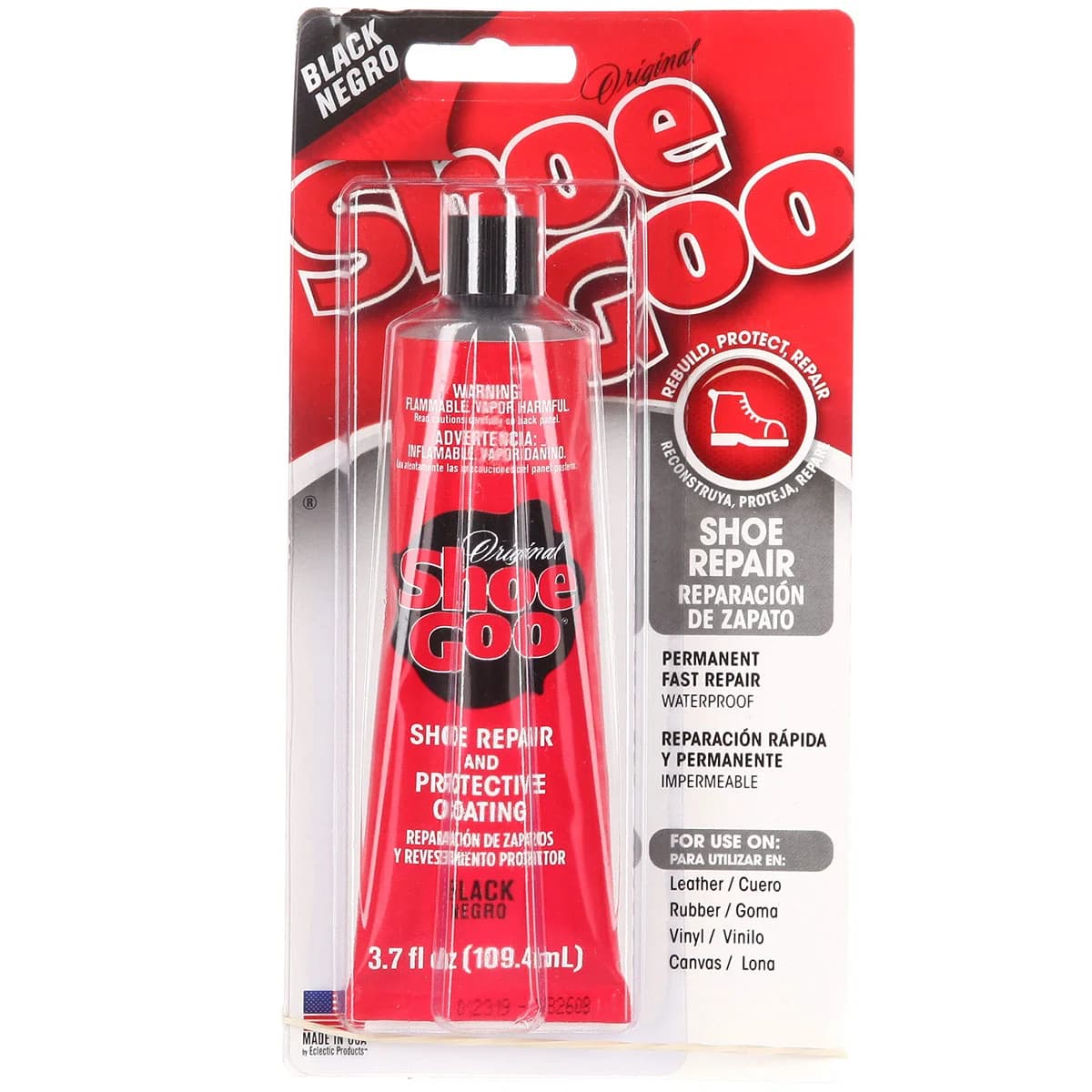 Клей Shoe Goo 3.7 FL OZ 109.4 ML BLACK
